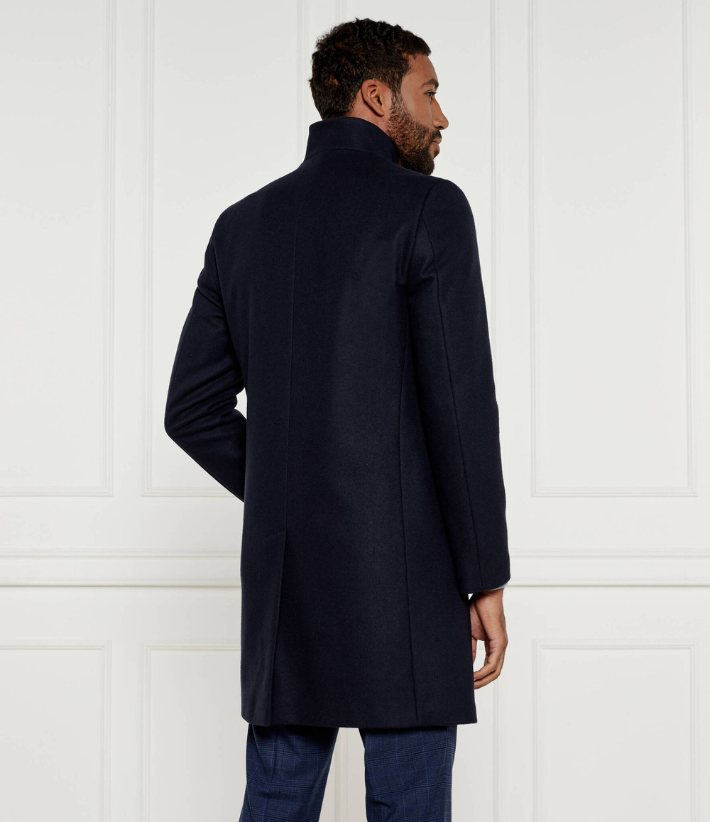 Шерстяное пальто Mintrax2441 HUGO - темно-синий(50528837)