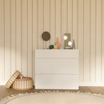 Комод Оланд без ручек белый 3 ящика для вещей и одежды с органайзерами для ящиков