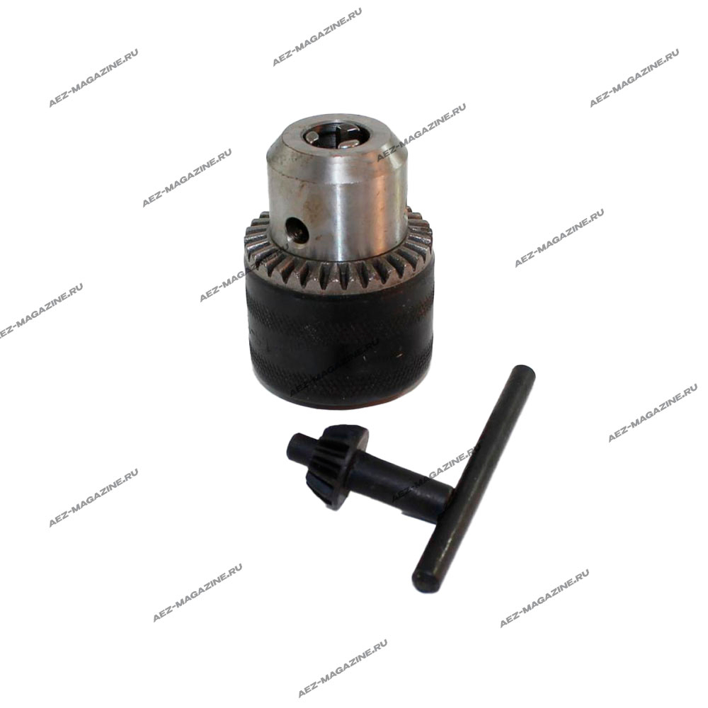 Патрон с ключом стальной для дрели, d-13мм конус B12