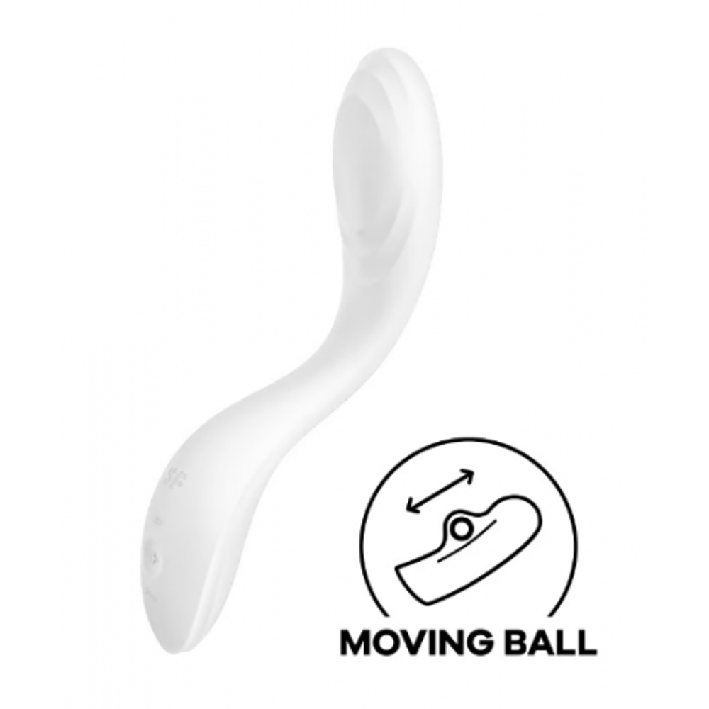 Вибратор с стимуляцией точки G Satisfyer Rrrolling Pleasure белый