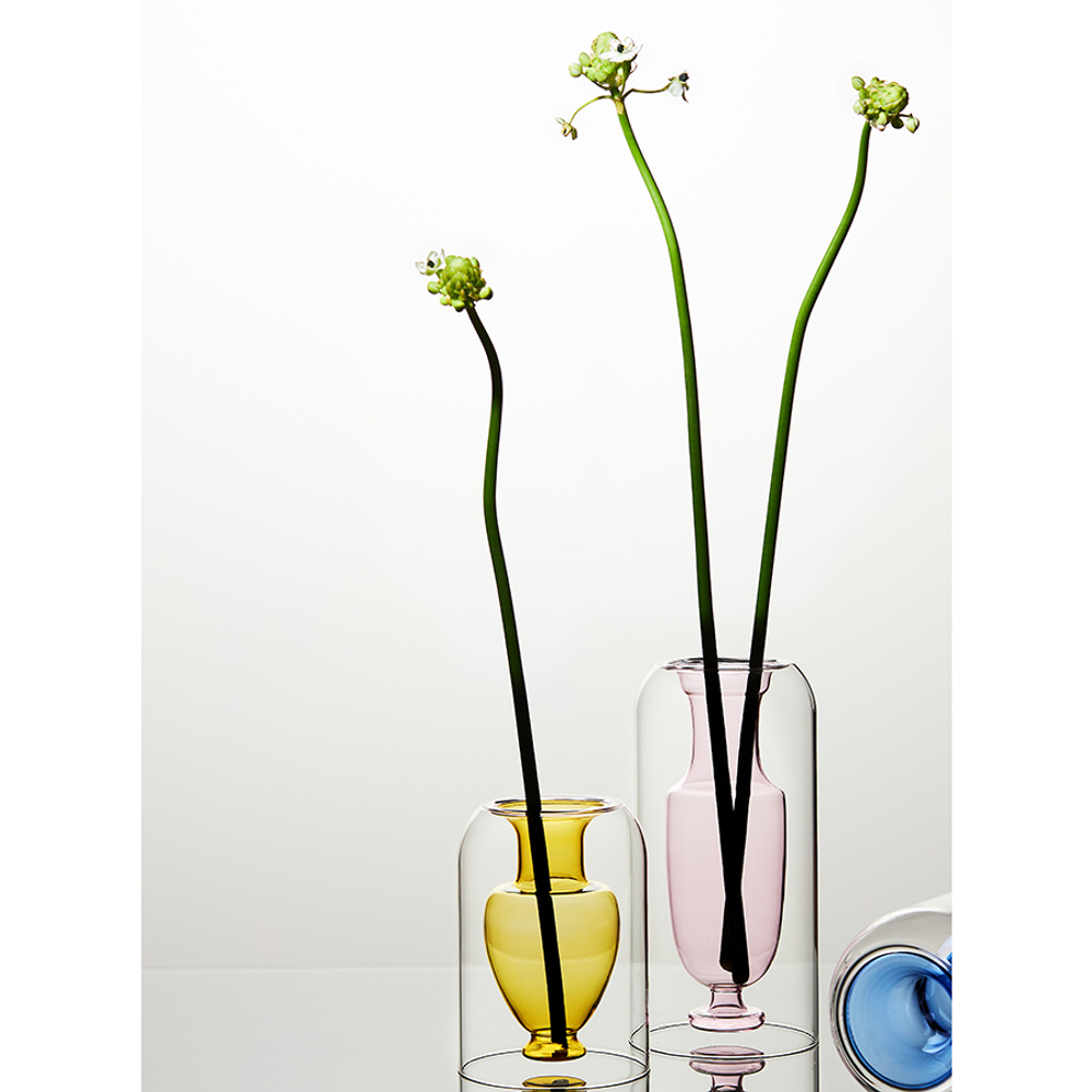 Ваза muse, 25 см, нежно-розовая