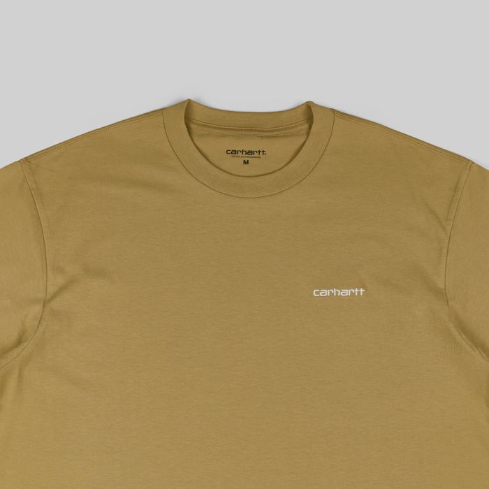 Футболка мужская Carhartt WIP Script Embroidery артикул:I030435_agate - купить в магазине Дайс