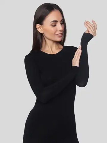 Лонгслив облегающий