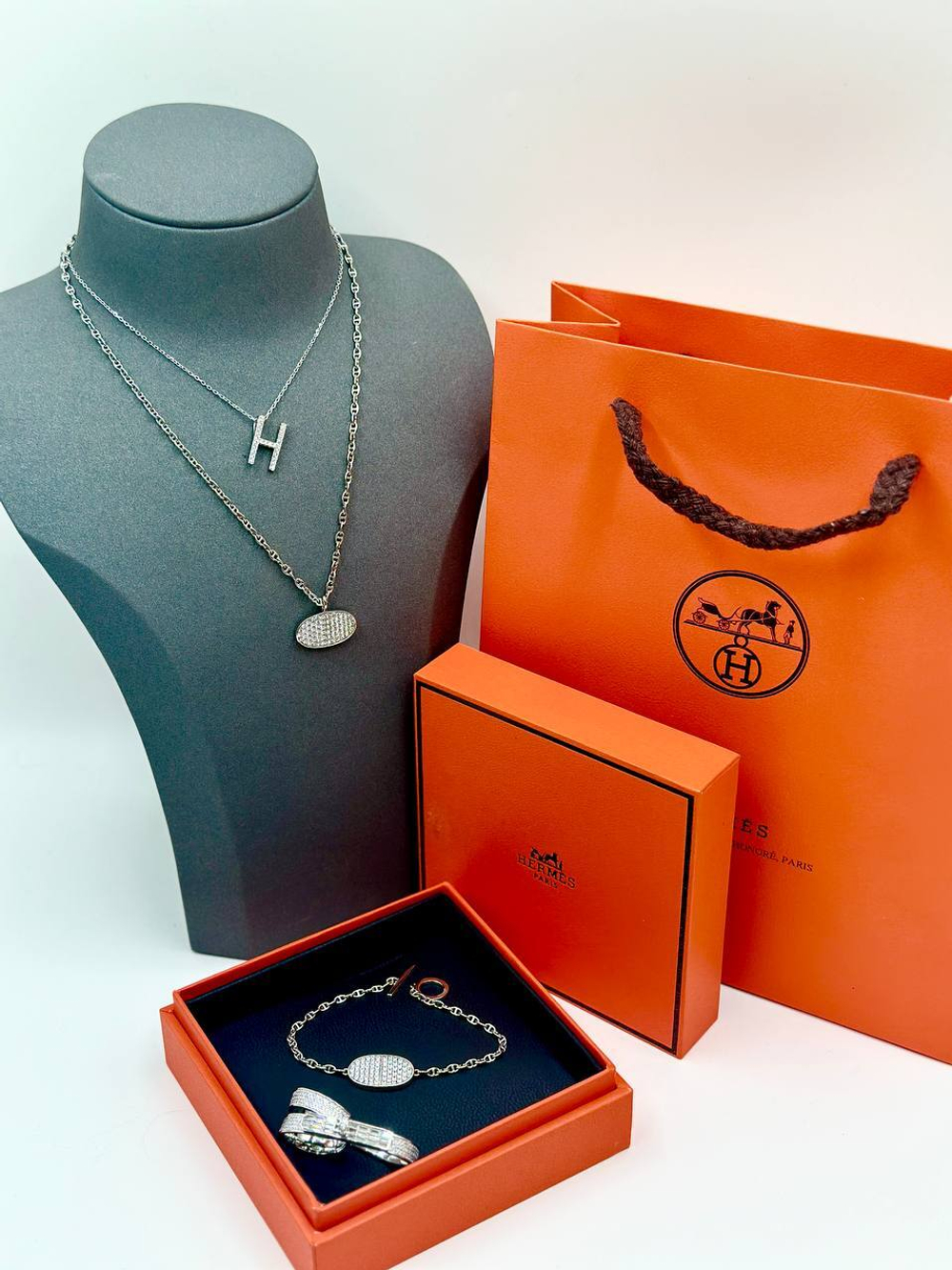 Кулон Hermes овал