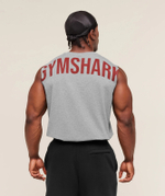 Майка GYMSHARK Power Cut Off Tank Grey