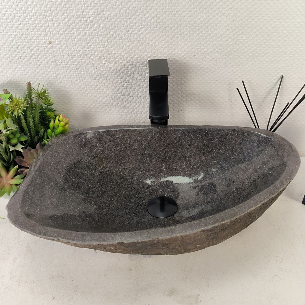 Раковина из речного камня RS-65078 53*35*15 0857