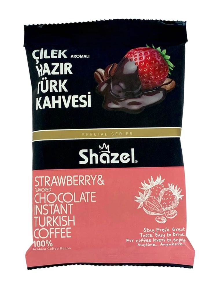 Кофейный напиток Shazel Клубника и Шоколад 100 г