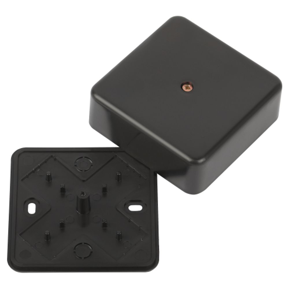 Распаячная коробка ЭРА BS-B-75-75-28 для кабель-канала черная 75х75х28мм IP40