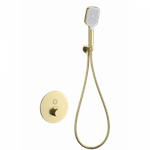 Смеситель для душа с термостатом встраиваемый WONZON & WOGHAND, Брашированное золото (WW-D1017-A-BG)