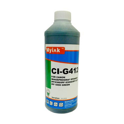 Чернила MyInk CI-G412 для CANON imagePROGRAF iPF5000/iPF9000/iPF8400/iPF9400 (1л, Dye) green