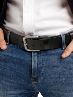 Ремень мужской «Стильный». Цвет черный