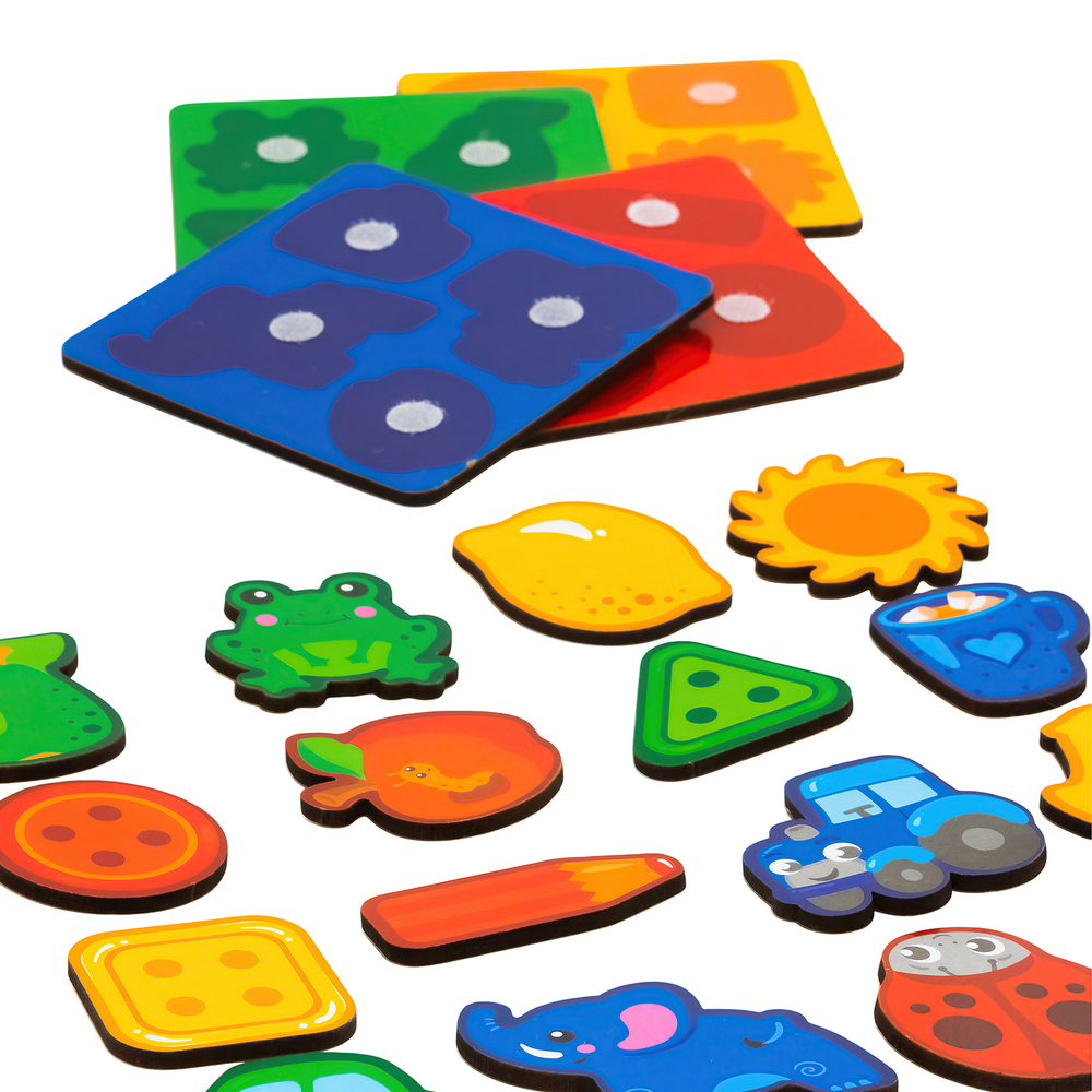 Учим цвета, деревянный сортер