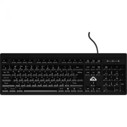 Клавиатура Клавиатура БЕШТАУ КЛ104РУ (PN:SG)(104 клавиши, USB, 1,8 м, цвет русской / латинской раскладки Белый / Белый, лазерная гравировка, черная)