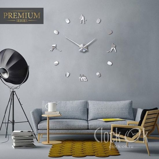 Настенные 3D часы Хоккей