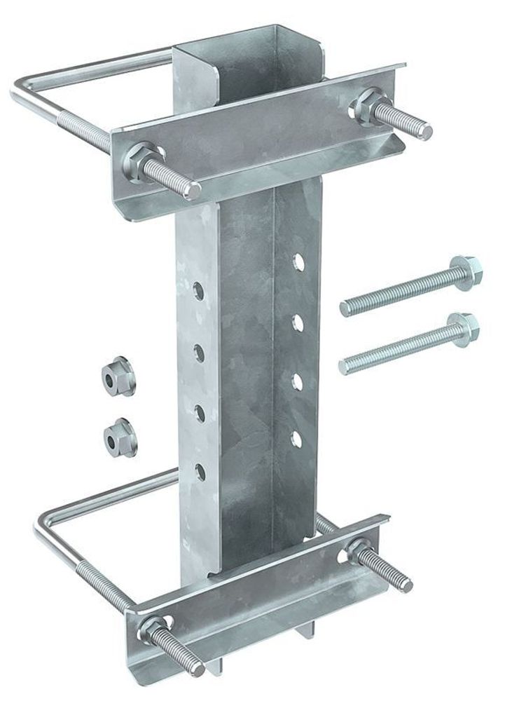 Крепление к опорам огражд. 80-100мм для 1-консоли HDZ IEK CLM50D-CO-100-1-HDZ