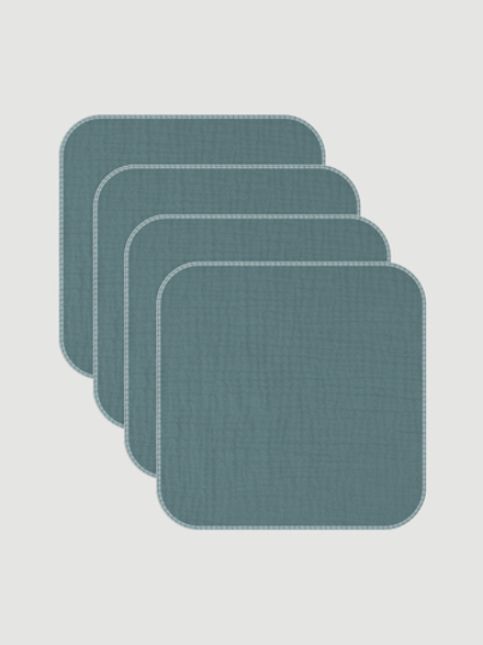 Сет из 4х муслиновых салфеток Mjölk Island Sea