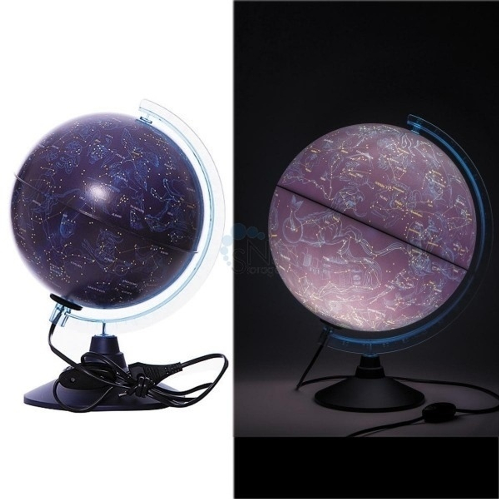 Глобус Звездного неба Globen, 21 см, c ПОДСВЕТКОЙ на круглой подставке