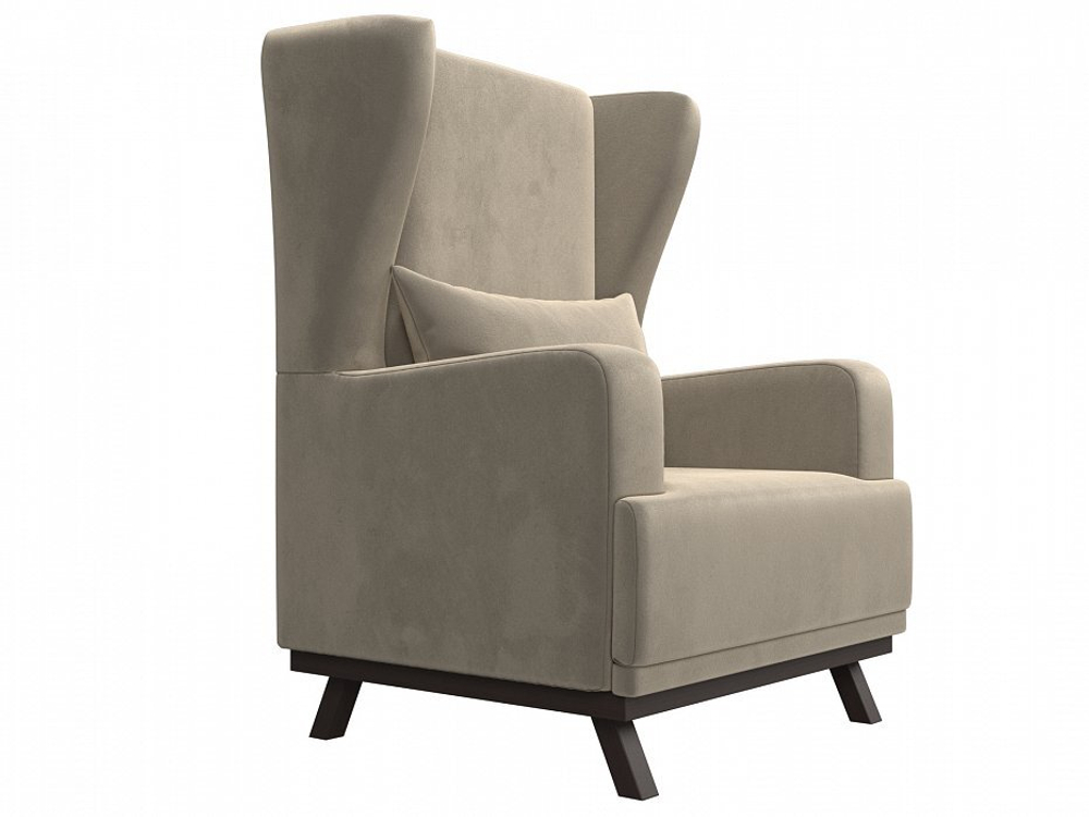 Кресло Джон, Бежевый, Микровельвет, 101979