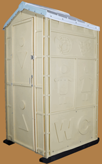 Туалетная Кабина «Стандарт -Мд» в сборе Экомарка  пластиковый поддон T-1 (1200x1100x2200см;70кг;зеленый) - арт.561368