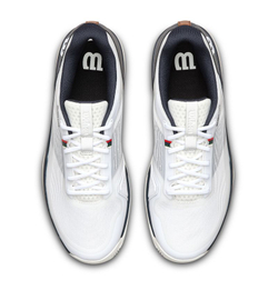 Мужские теннисные кроссовки Wilson Rush Lite 5 - white/navy/tofu