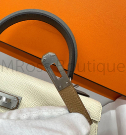 Сумка Hermes Kelly женская в молочном цвете