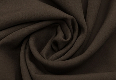 Ткань костюмная Креп Барби 210 гр/м2, 150 см, шоколадный