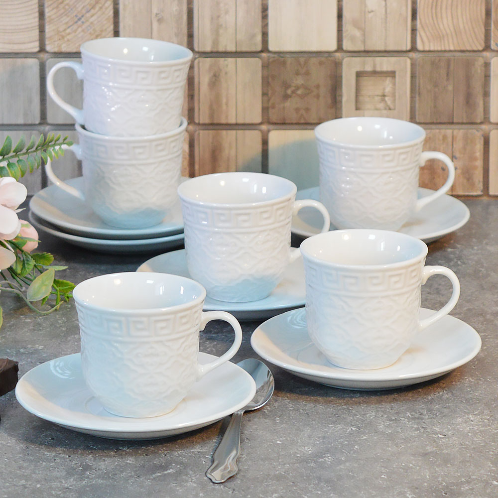 Кофейный набор 12 предметов 140мл "Meander"