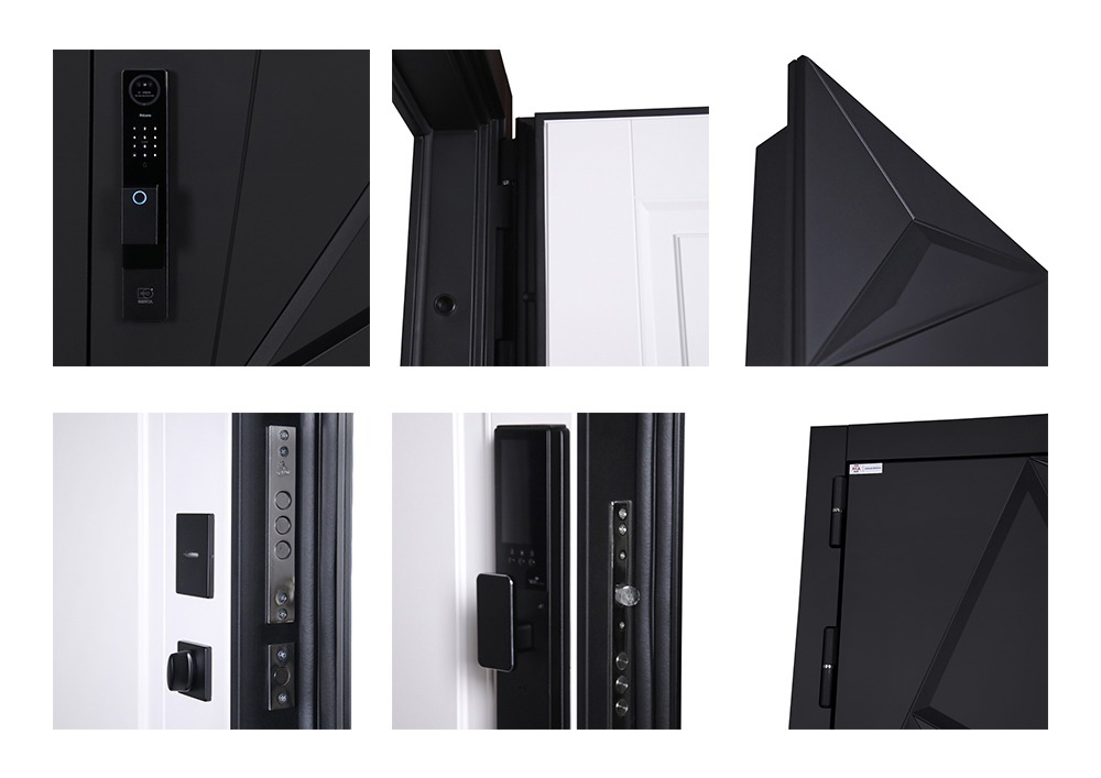 Стальная дверь "Амстердам" (биометрический замок Y12). Заказная модель.