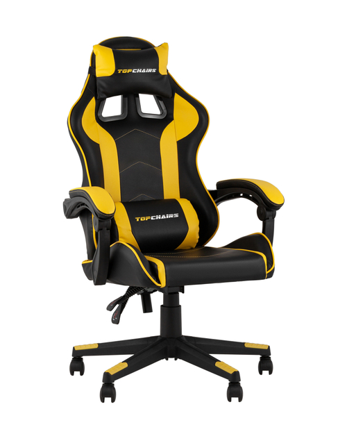 Кресло спортивное TopChairs Shadow черно-желтый