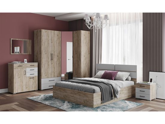 дуб крафт серый / МДФ светло-серый