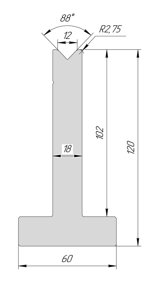 T-матрица AT 3055 88° V12 H120