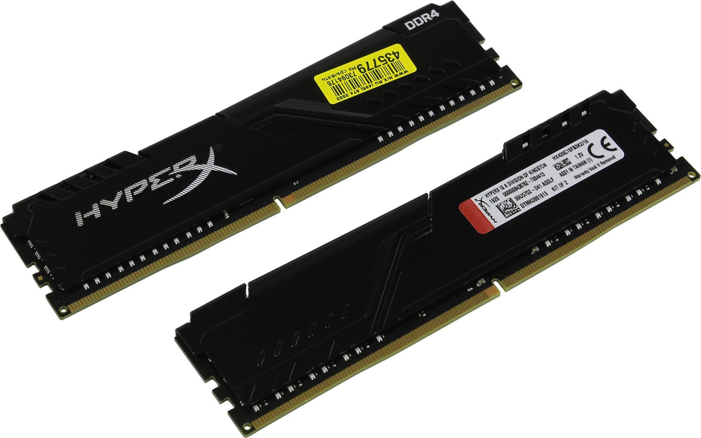 Модуль памяти Kingston HyperX Fury DDR4 DIMM 16Gb KIT 2*8Gb PC4-21300 CL16