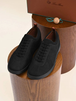 Черные кроссовки Loro Piana Soho 2.0 Walk