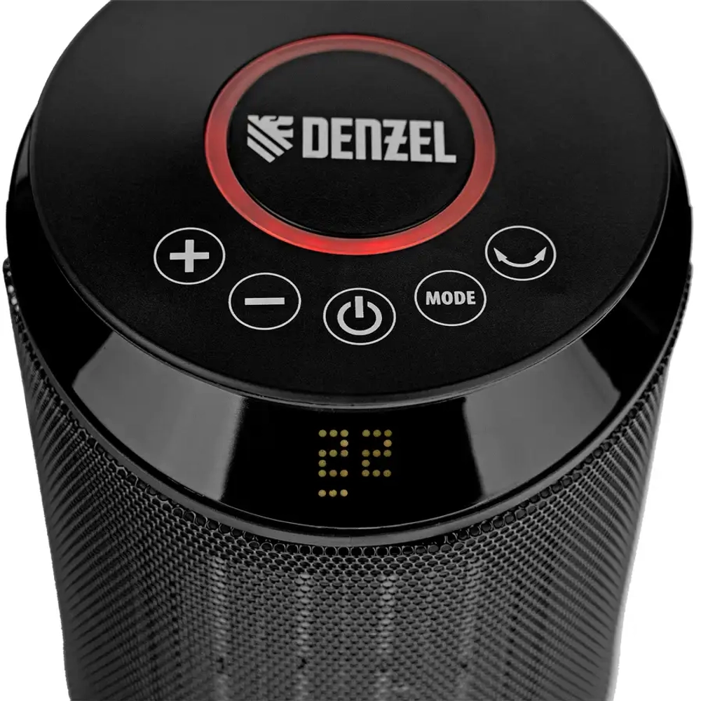 Тепловентилятор керамический DTFC-2000X, 2 кВт, wi-fi, пульт, динамик, вращение, 3 реж. // DENZEL 96426