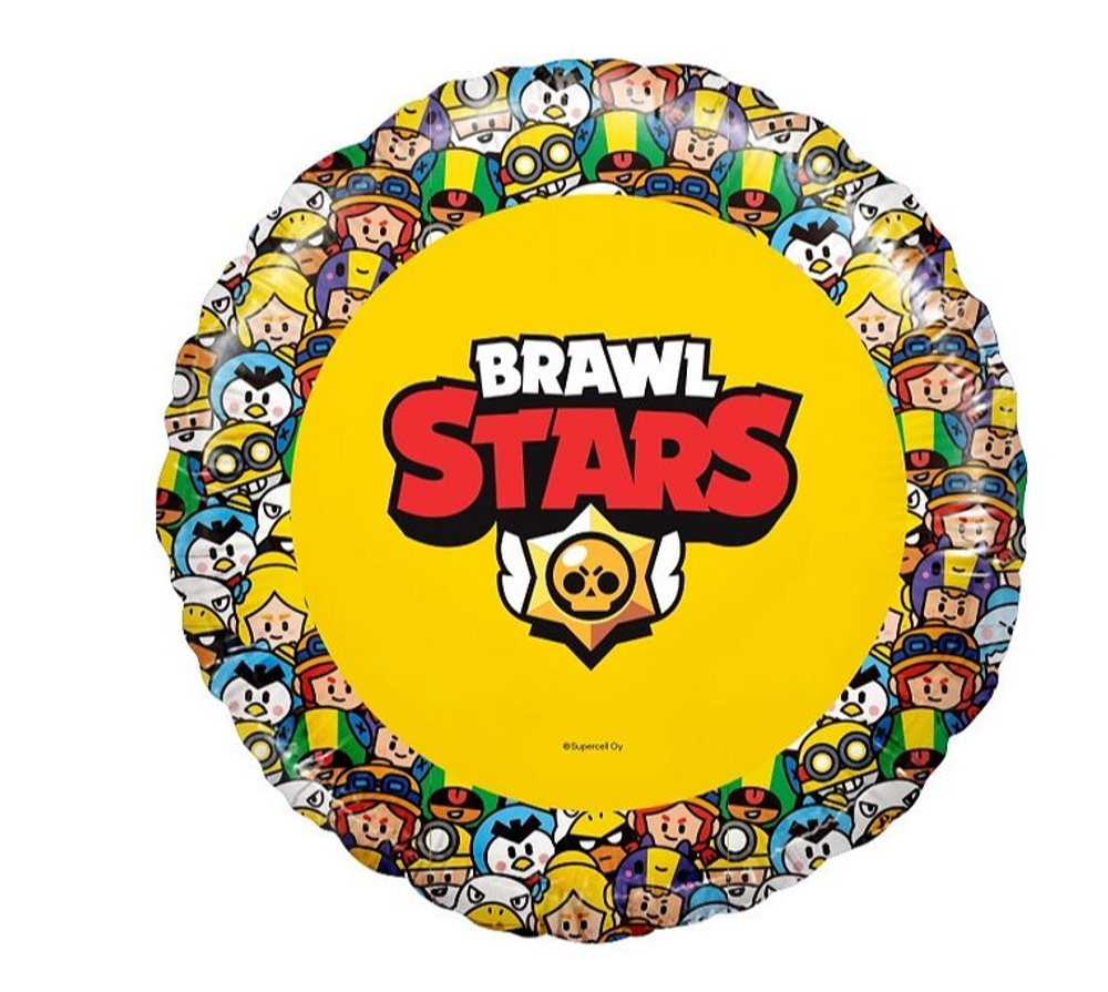 Шар круг 46 см Brawl Stars, Герои