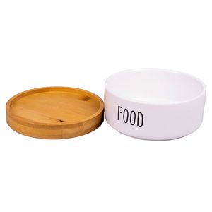 Миска керамическая КерамикАрт Food, белая 340 мл