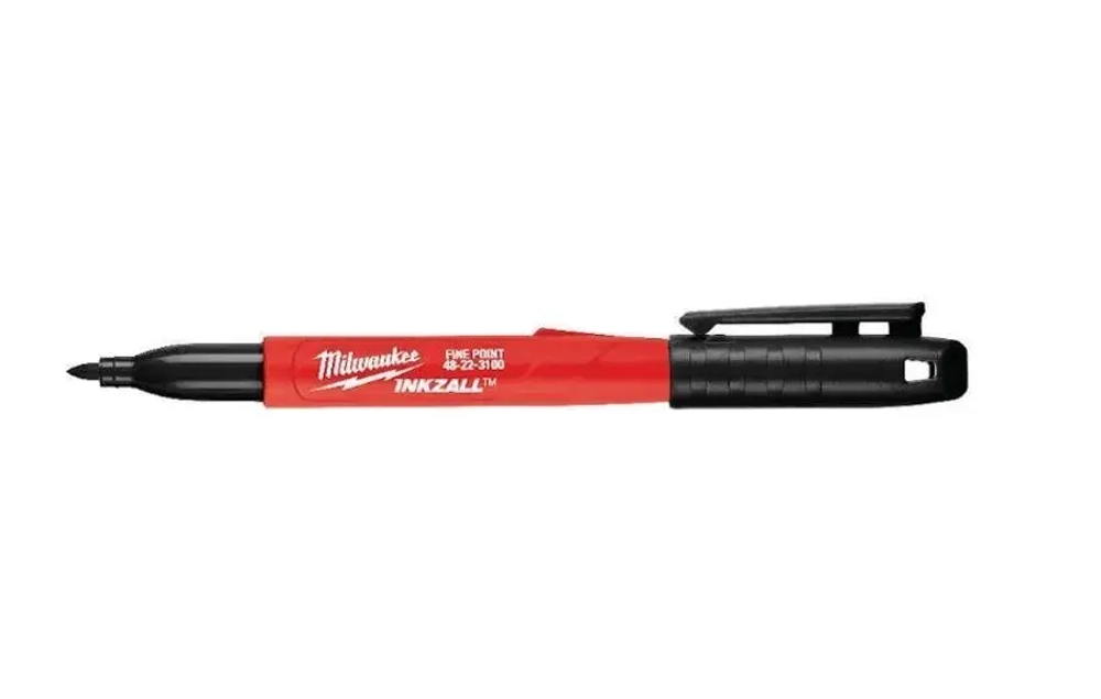 Маркеры MILWAUKEE INKZALL черный, красный, синий (3шт) для стройплощадки с тонким пером