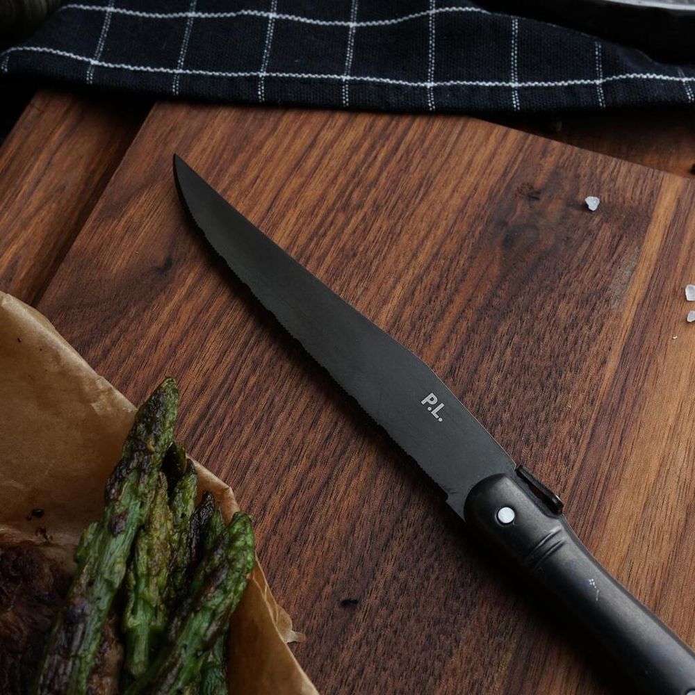 Нож для стейка 23,4 см "  Paris" Vintage Steel Black P.L. Proff Cuisine