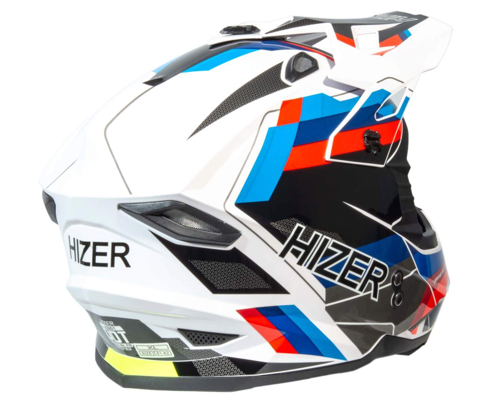 Шлем мото кроссовый HIZER J6801 №8 (L) ADVENTURE