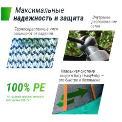 Батут UNIX Line Supreme Basic 14 ft (427 см) зеленый