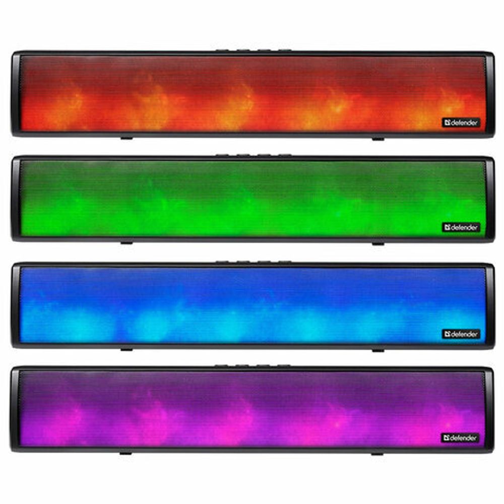 Колонка портативная-саундбар DEFENDER Z8, 10Вт, 1200 мАч, Bluetooth, FM, питание от USB, 65118