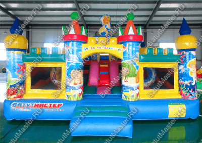 Коммерческий надувной батут "Приключения на море" 6*5*2,8 м