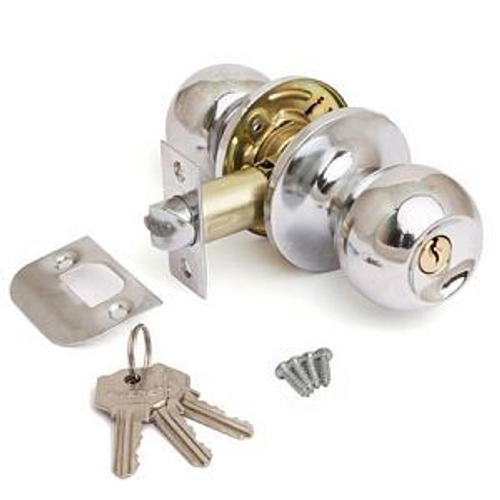 Ручка-защелка круглая АВЕРС 6072-01 хром кл-фиксатор