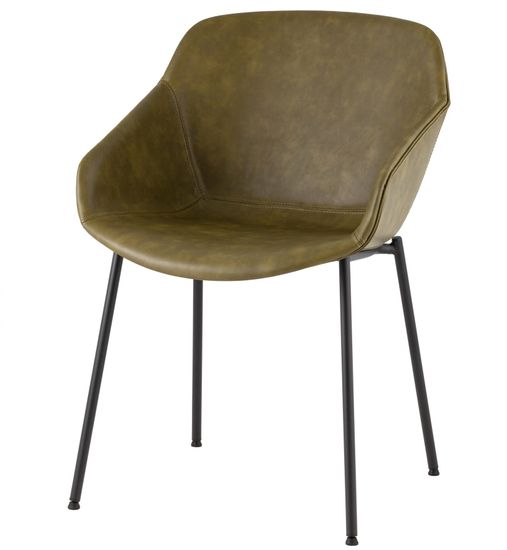 Стул Ashby экокожа зелёная