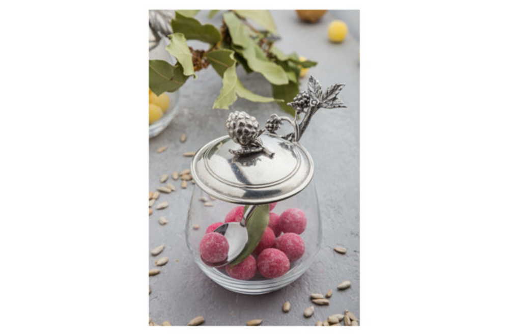 Банка для меда и джема с ложкой 0.36л Vagabond House Ежевика