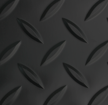 Рулонное резиновое покрытие "КОМФОРТ" - ЕЛОЧКА, ширина 1,5 м, черный, рулон 10м