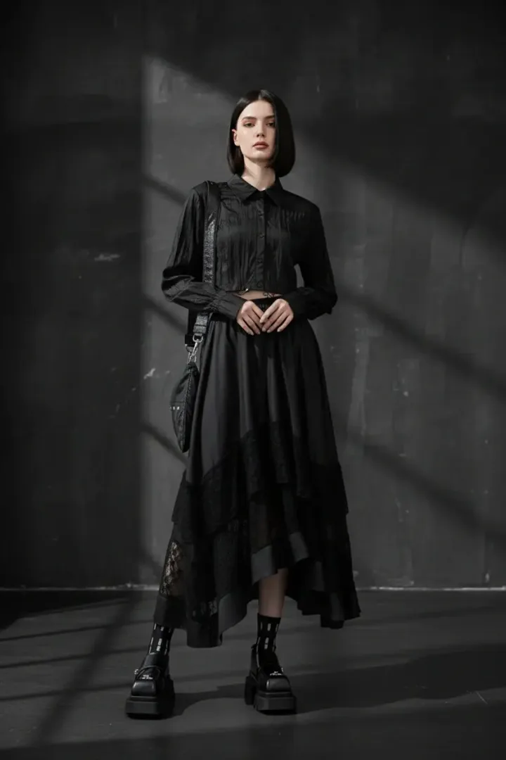 Юбка с кружевом «SWER»