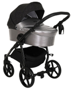 Детская коляска Tutis Novo Reflective 3 в 1 1142289 Кожа Pearl Metalic/Black Reflective Print