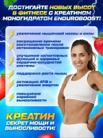 Креатин моногидрат со вкусом клубники 200гр