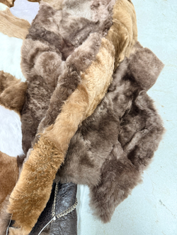 Покрывало меховое ковер из шкуры овчины